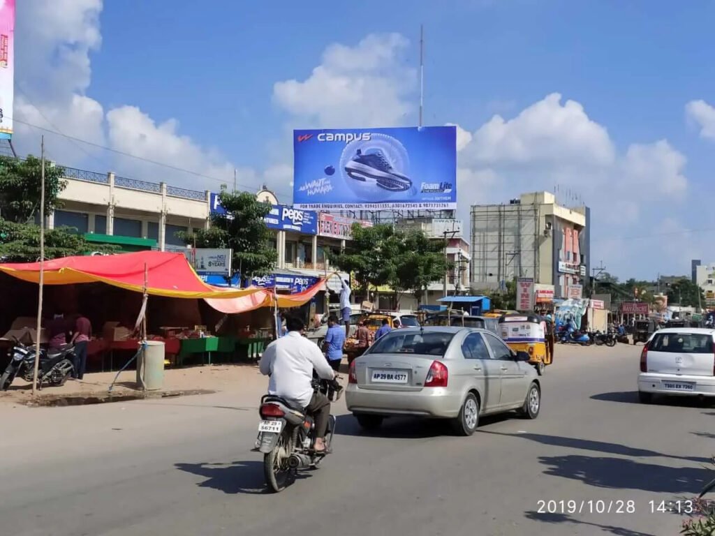 Hoarding companies  uses large billboards or construction site displays strategically placed in high-traffic areas. Positioned along highways, urban centers, and commercial districts, these ads reach thousands of onlookers daily.