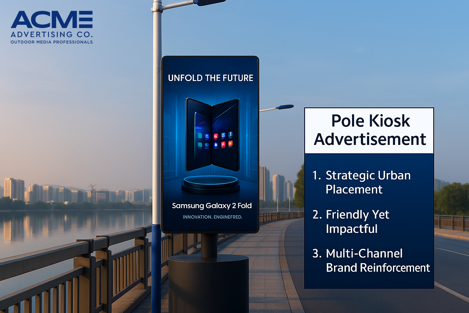 Pole kiosk advertising has emerged not just as a space-filler, but as a strategic communication medium that connects brands with people at the most frequent and direct levels