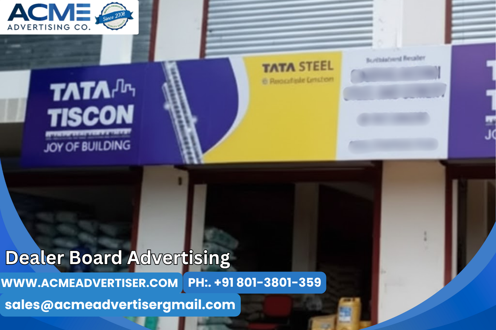 Dealer Board Advertising in India: Building Local Brand Power with Acme Advertising Co.