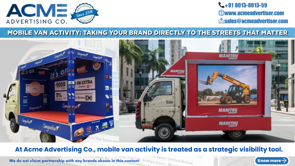 Mobile Van Activity: When Your Brand Travels Into Everyday Life