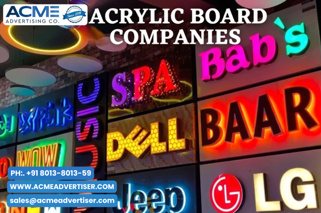 Acrylic Board Companies