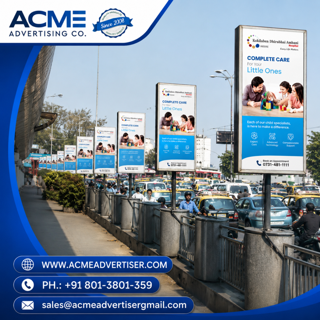 Pole Kiosk Advertising Company in India 