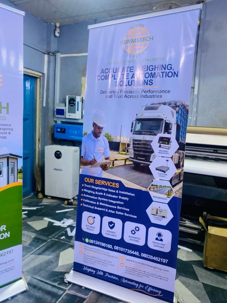 Standee Branding Services display for effective brand promotion at an event
