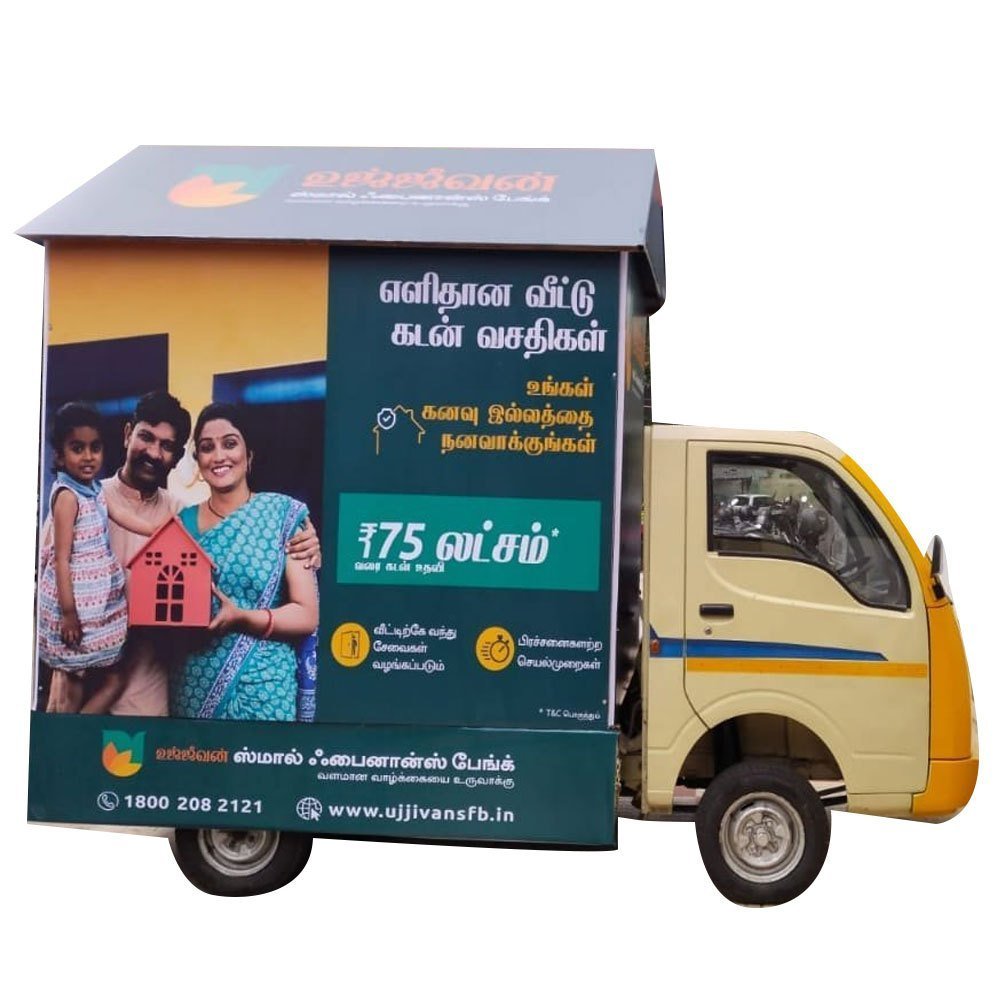 Mobile van BRANDING for real estate promotion in India