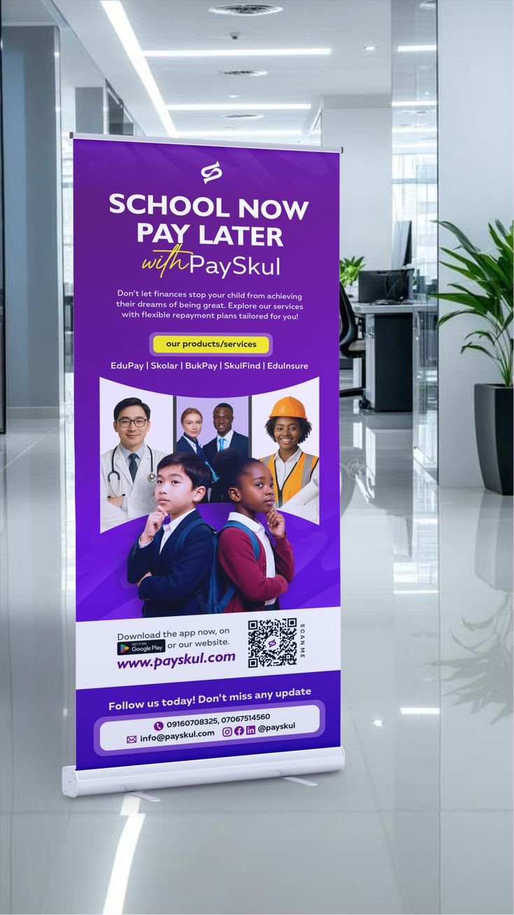 Standee Advertising Services display promoting a brand at an Indian exhibition