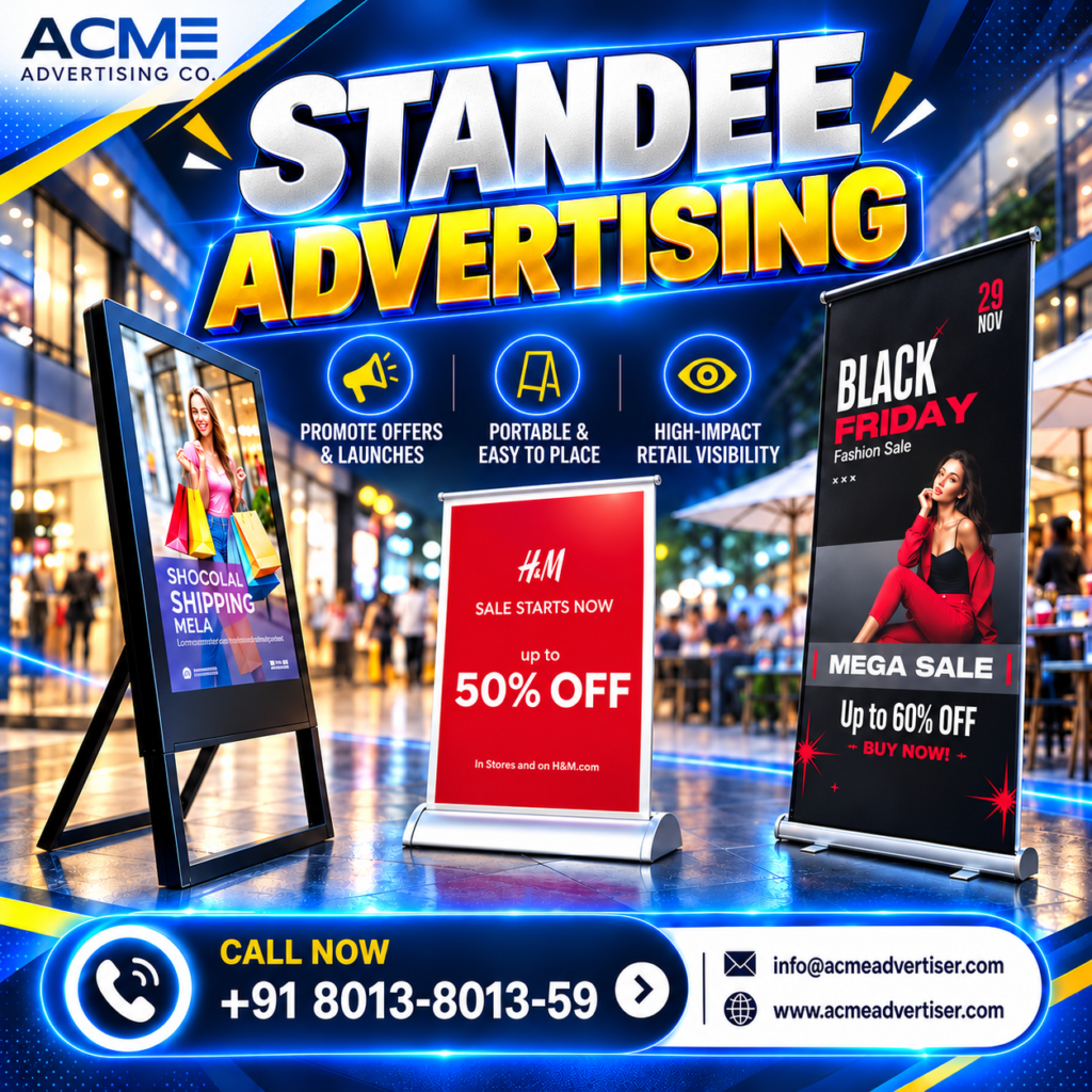 Standee Advertising for Businesses
Standee Advertising for Businesses